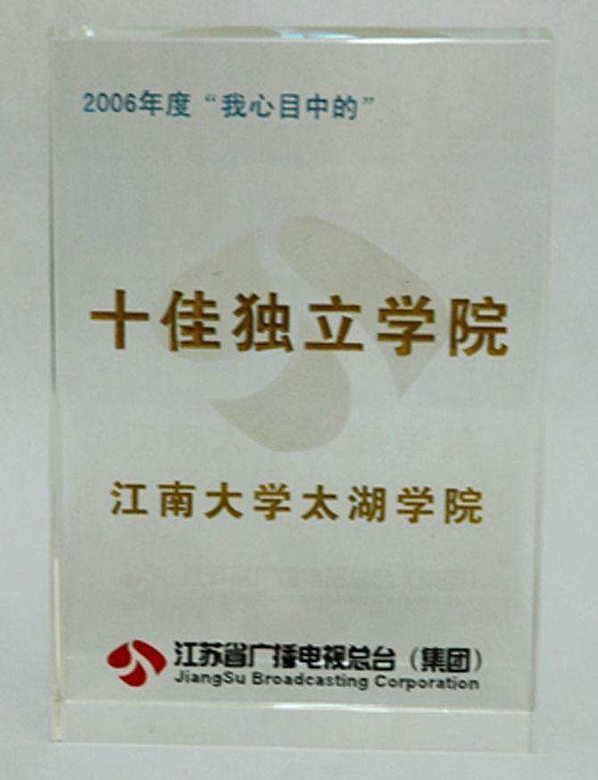 2006年,学院被江苏省广播电视总台(集团)评为2006年度“我心目中的”十佳独立学院。.jpg